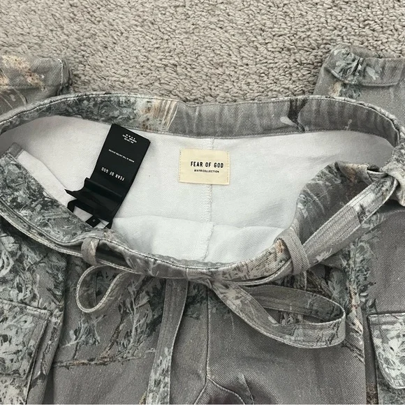 RARE Fear of God Sixth Collection Prairie Ghost Camo Jiu Jitsu Cargo Pants - Picture 2 of 10
